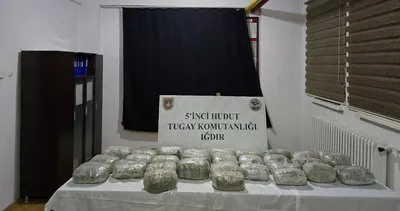 Hudut Kartalları, Iğdır-Ağrı hattında 32 kilo uyuşturucu ele geçirdi #agri
