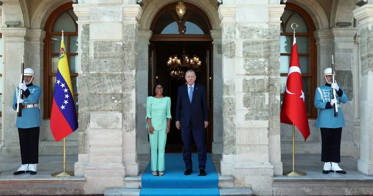 Başkan Erdoğan, Venezuela Cumhurbaşkanı Vekili Delcy Rodriguez ile görüştü