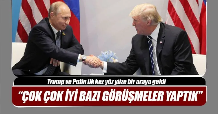 Trump ve Putin’in G20’deki görüşmesi başladı