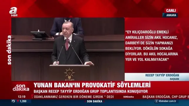 Cumhurbaşkanı Erdoğan'dan küstah Yunan Bakan Dendias'a  haddini bildiren Bakan Çavuşoğlu'na teşekkür açıklaması