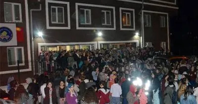 Zonguldak’ta kız yurdunda kalan öğrencilerden eylem