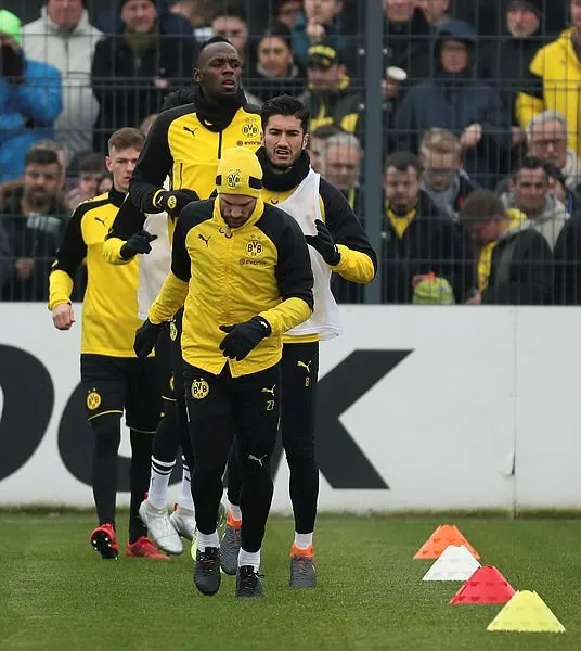 Usain Bolt, Borussia Dortmund ile idmana çıktı