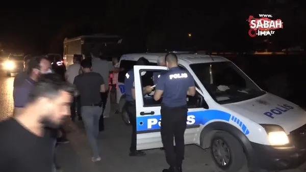 Adana'da ses bombası atarken polise denk gelen şüpheliler böyle yakalandı | Video