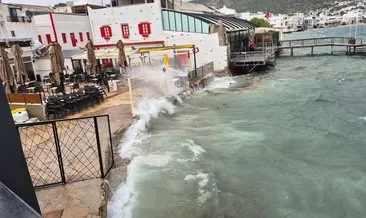 Bodrum’da fırtına hayatı felç etti! #mugla