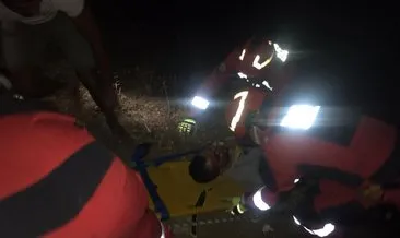 Marmaris’te araçla 40 metrelik uçurumdan yuvarlanan yolcular 3 saatte kurtarıldı