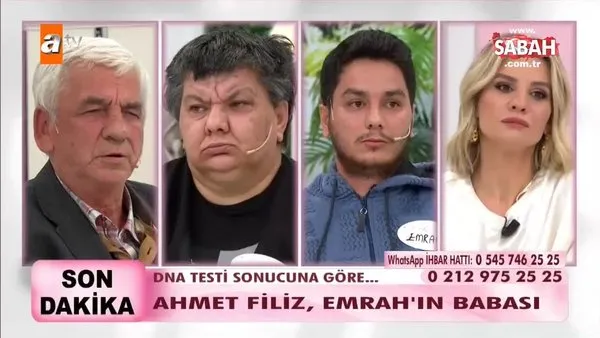 DNA testi sonucuna göre Ahmet Filiz, Emrah'ın babası! | Video