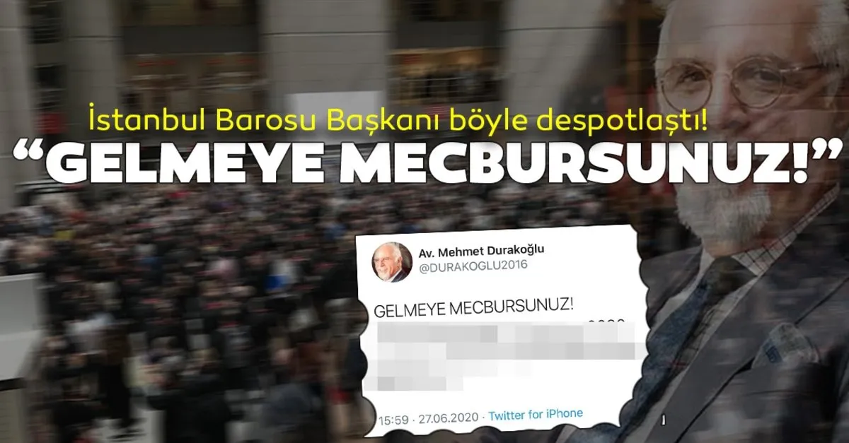Istanbul Barosu Baskani Despotlasti Avukatlara Oyle Bir Talimat Verdi Ki Son Dakika Haberler