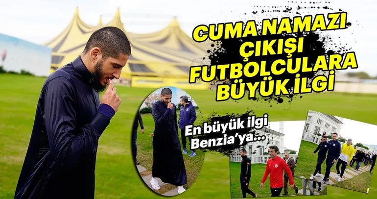 Cuma Namazı çıkışı Fenerbahçeli futbolculara yoğun ilgi