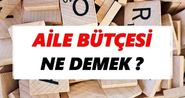 Aile bütçesi Ne Demek? TDK’ya Göre Aile bütçesi Sözlük Anlamı Nedir?