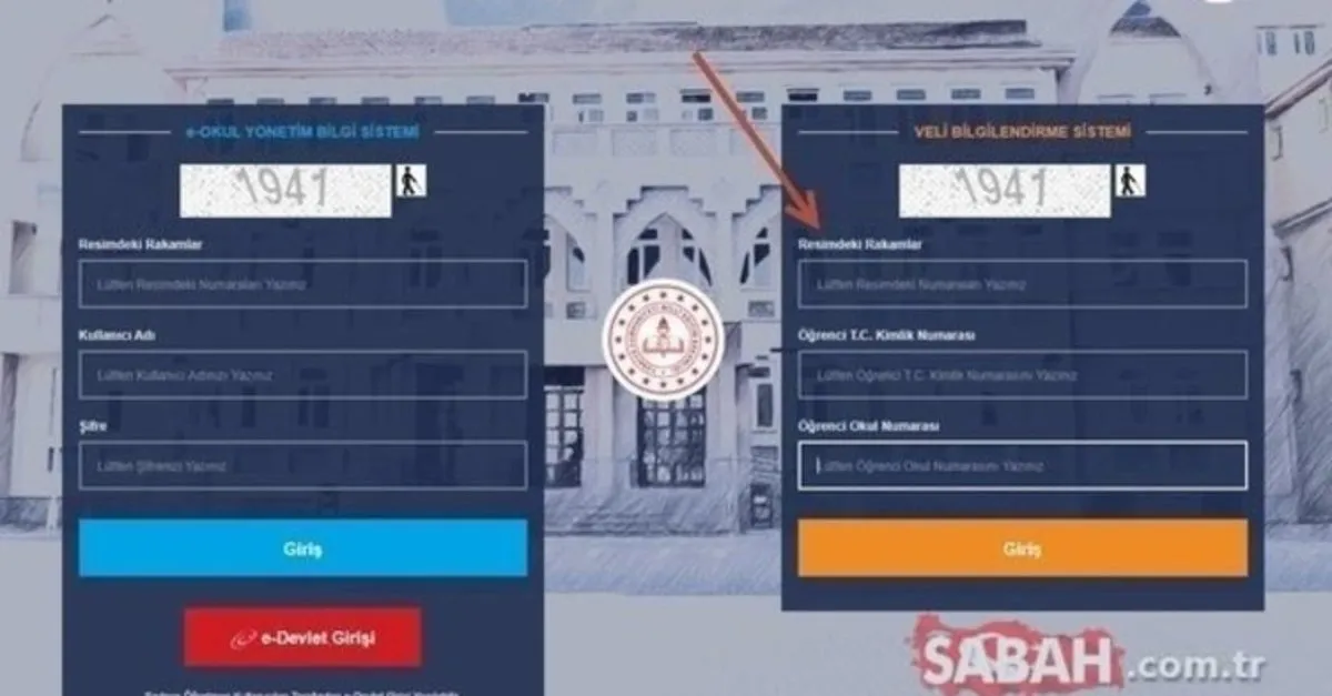 E Okul Ogrenci Giris Ekrani Burada E Okul Veli Bilgilendirme Sistemi Ogrenci Giris Ile Ders Notu Haftalik Ders Programi Donem Sonu Ortalamasi Sorgula Egitim Haberleri