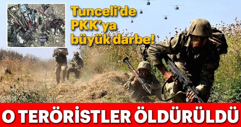 Son dakika: Tunceli’de PKK’ya büyük darbe! Sığınıklar imha edildi.. Teröristler öldürüldü