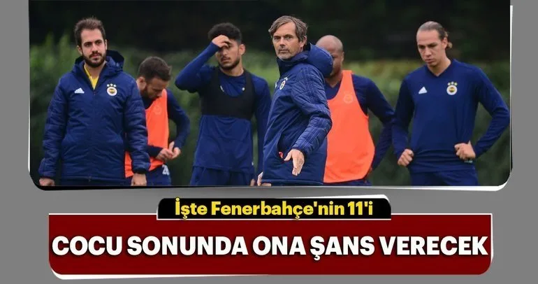 Cocu’dan sürpriz isim! İşte Fenerbahçe’nin 11’i