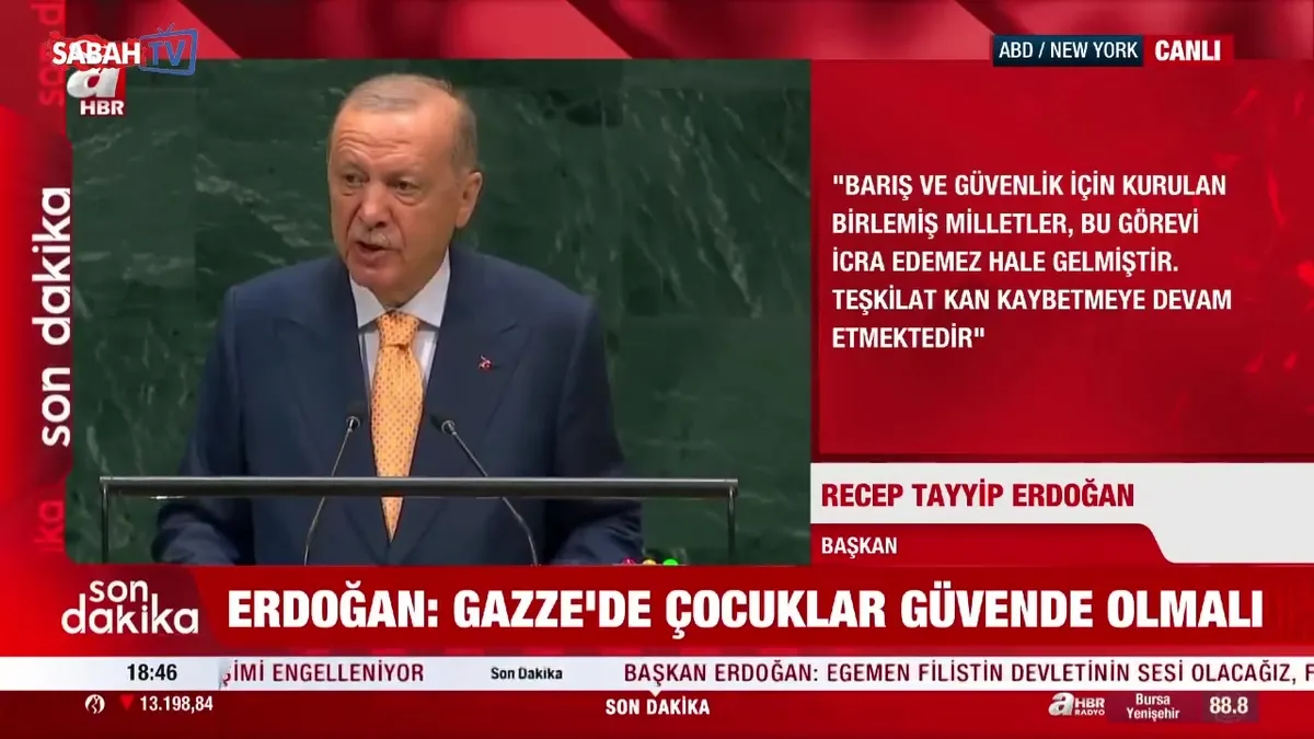 Başkan Erdoğan'dan BM Genel Kurulu'nda tarihi konuşma