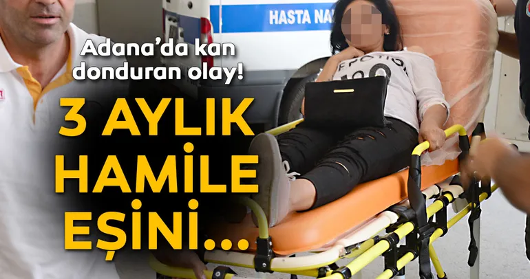 Hamile karısını otomobilden attı!