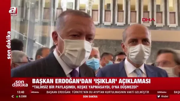 Son dakika haberi... Cumhurbaşkanı Erdoğan'dan AYM üyesinin 'Işıklar yanıyor' paylaşımına ilişkin açıklama | Video