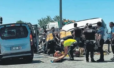 Ters yön faciası: 2 ölü, 3 yaralı