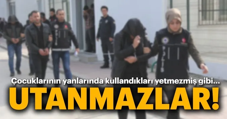Adana merkezli uyuşturucu operasyonunda torbacı karı-koca tutuklandı