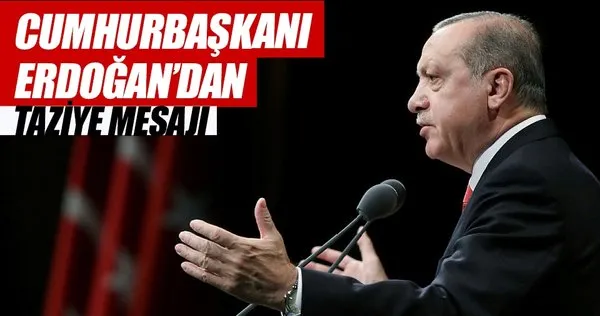 Cumhurbaşkanı Erdoğan'dan Talabani ailesine taziye mesajı