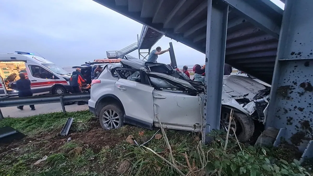 Rize'de feci kaza: 1 ölü, 1 ağır yaralı