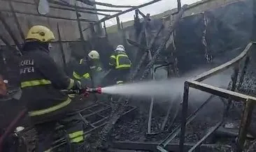 Fabrikada çıkan yangında 1 kişi dumandan etkilendi #kocaeli