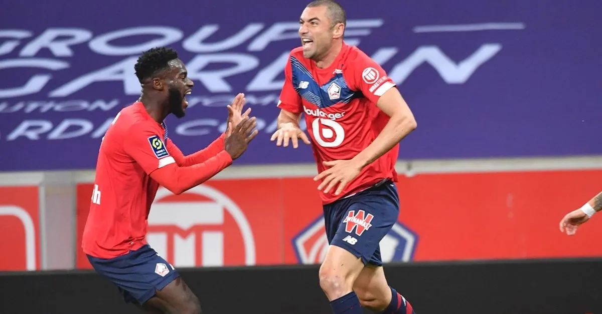 Burak Yılmaz ve Yusuf Yazıcı attı Lille Lens'i farklı geçti! Lille 4-0 Lens