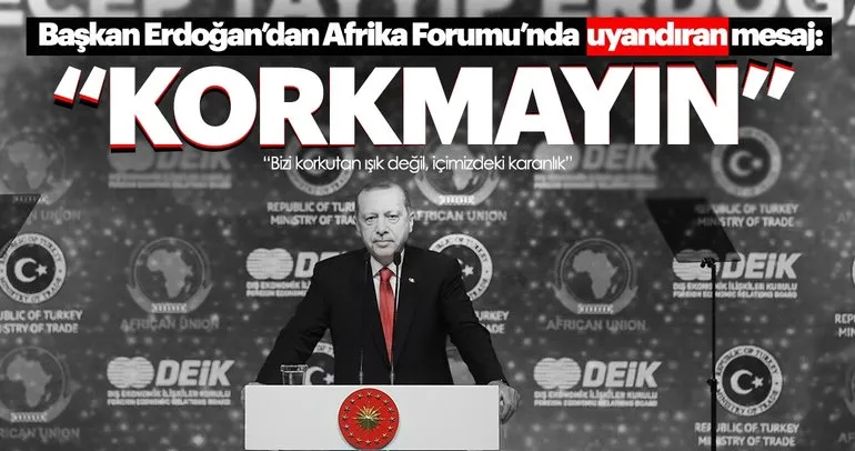 Başkan Erdoğan’dan Yerli para açıklaması: Bizi korkutan ışık değil içimizdeki karanlık