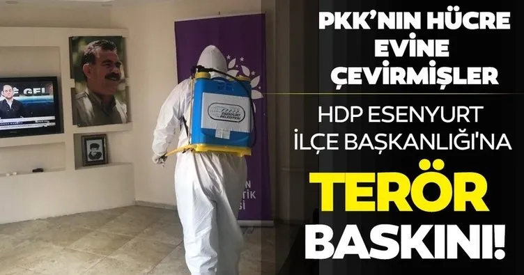 SON DAKİKA HABERLER: HDP’nin Esenyurt İlçe Başkanlığı’na terör baskını! PKK’nın hücre evine çevirmişler