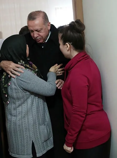 Başkan Erdoğan miting sonrası o evi ziyaret etti