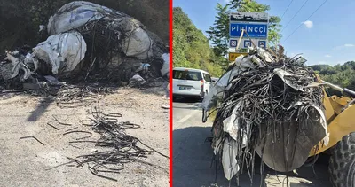 Eyüpsultan’da akılalmaz olay! 20 ailenin yaşadığı sokağa bir kamyon çöp döküp kaçtı