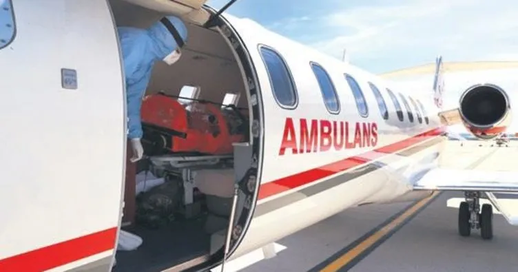 Güçlü sağlık sisteminin gökteki yıldızları ambulans uçaklar