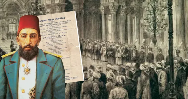 Arşivlerden çıkan belgede dikkat çeken detay: Abdülhamid’in yetkilerini kısıtlamasını İttihat ve Terakki Amerika’da Ermeniler ile kutlamış