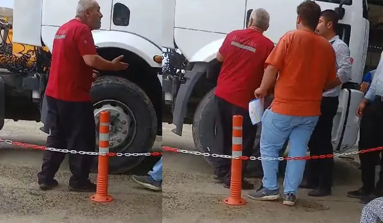 Araç muayene istasyonunu birbirine kattı: Buraya polis çağırın hemen!