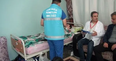 Evde sağlık hizmeti alan hastalar evlerinde ziyaret edildi #sanliurfa