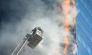 İş merkezindeki yangın korkuttu