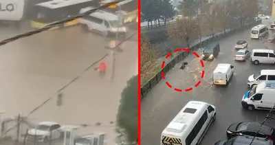 İstanbul’da sağanak yollar göle döndü! Esenyurt’ta bir kadın suya kapıldı: O anlar kamerada