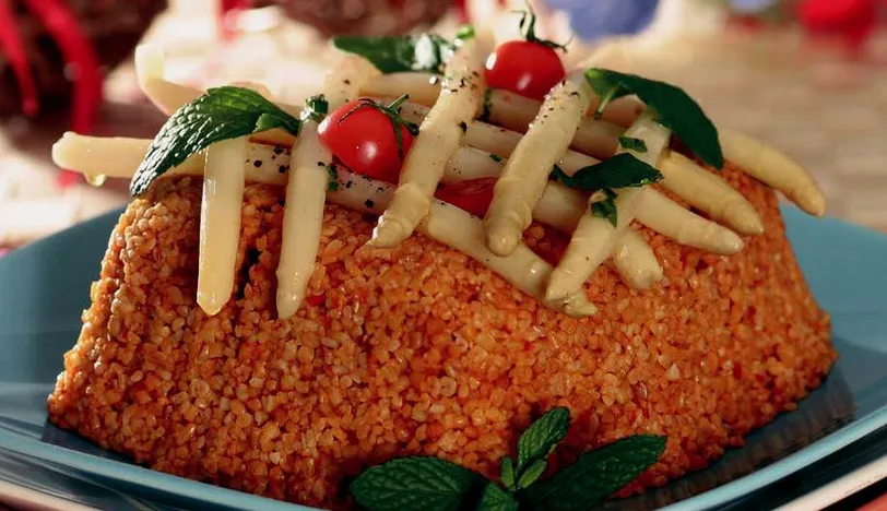 Biber Salçalı Fesleğenli Bulgur