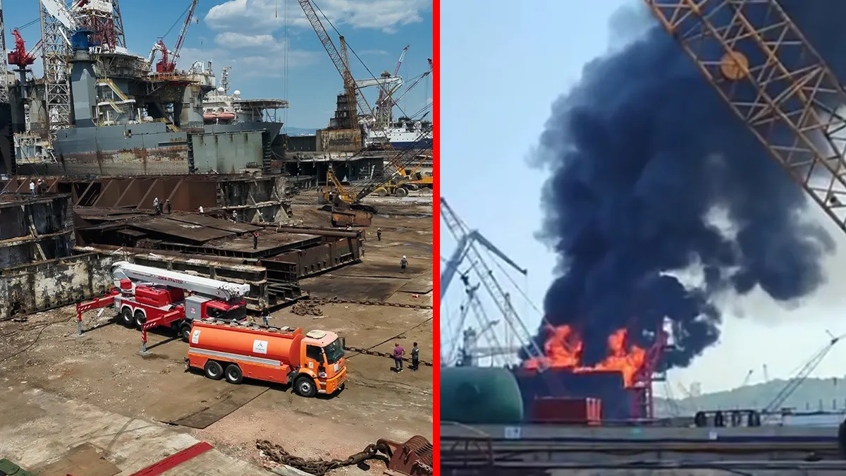 İzmir’de korkutan yangın! Yakıt tankeri alev topuna döndü: Denizde kabusu yaşadılar! İzmir’de korkutan yangın! Yakıt tankeri alev topuna döndü: Denizde kabusu yaşadılar!