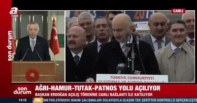 Son Dakika: Başkan Erdoğan’dan Ağrı Hamur-Tutak-Patnos Devlet Yolu Açılış Töreni’nde önemli açıklamalar | Video