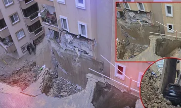 Bursa'da 7 katlı binada büyük panik: İstinat duvarı çöktü! #bursa