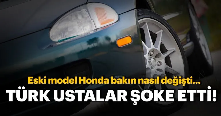 Türk ustalara teslim edilen Hondanın muhteşem değişimi! Aracın son hali şoke etti
