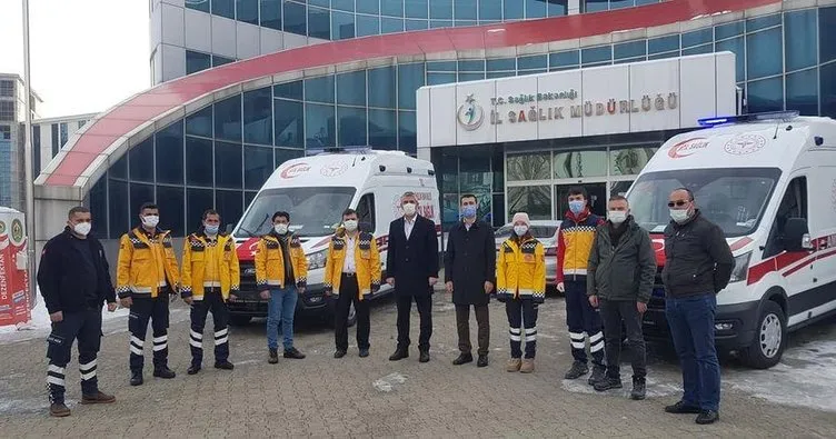 Bingöl’e tahsis edilen ambulanslar teslim edildi