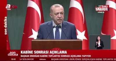 SON DAKİKA | Kabine Toplantısı sona erdi! Başkan Erdoğan alınan kararları tek tek açıkladı | Video