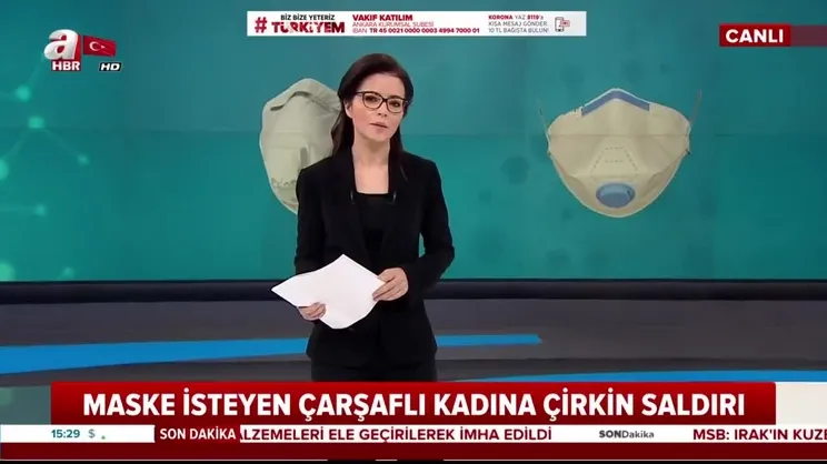 Maske İsteyen Çarşaflı Kadına Çirkin Saldırı! / A Haber