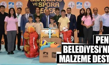 Pendik’te 146 okula spor malzemesi desteği