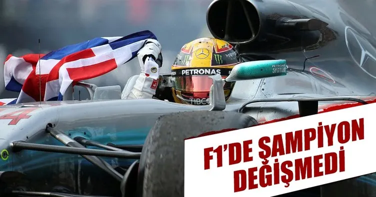 F1’de şampiyon bir kez daha Lewis Hamilton