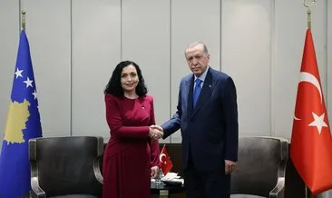 Başkan Erdoğan, Kosova Cumhurbaşkanı Osmani-Sadriu ile görüştü