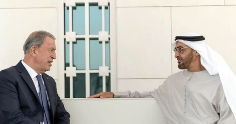 Bakan Akar, BAE Devlet Başkanı Al Nahyan ile bir araya geldi
