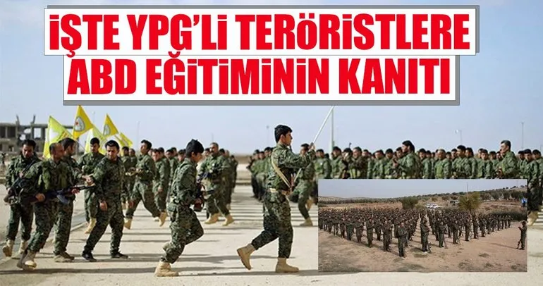İşte YPG’li teröristlere ABD eğitiminin kanıtı
