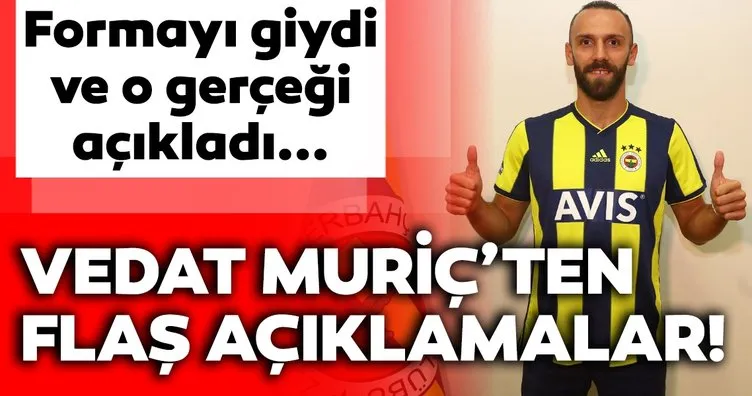 Vedat Muriç, Fenerbahçe formasını giydi! İşte o kareler ve Muriç’in ilk açıklamaları