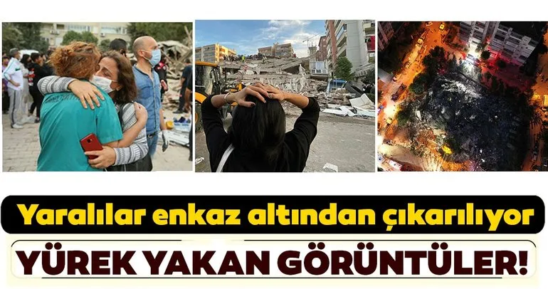 İzmir’de deprem sonrası yürek yakan görüntüler! Yeni enkaz görüntüleri...